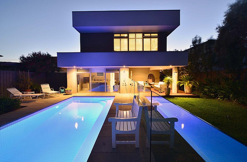 On a warm night, summer evening bliss.